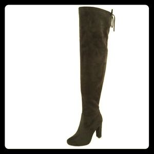 Top Moda Over-the-Knee lace up boot